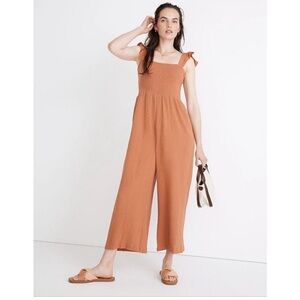 Madewell Lightspun Lucie Flutter-Sleeve Jumpsuit